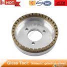 Half segmented metal bond diamond glass grinding wheel